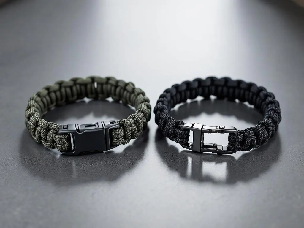 Надійний тактичний EDC браслет із вогнищем для екстрених ситуацій